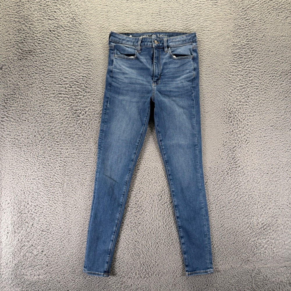 American Eagle Outfitters Jeans Women 6 Blue Cotton Denim Jegging Skinny Stretch